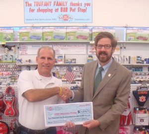 B&B Pet Stop, the Gulf Coast's largest independent pet store, GIVES BACK to Mobile in a variety of ways, such as the popular Round Up for Charity program.